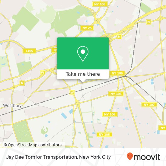 Mapa de Jay Dee Tomfor Transportation