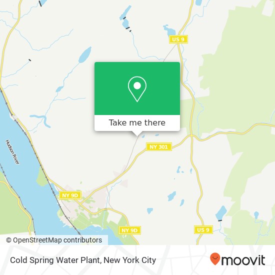 Cold Spring Water Plant map