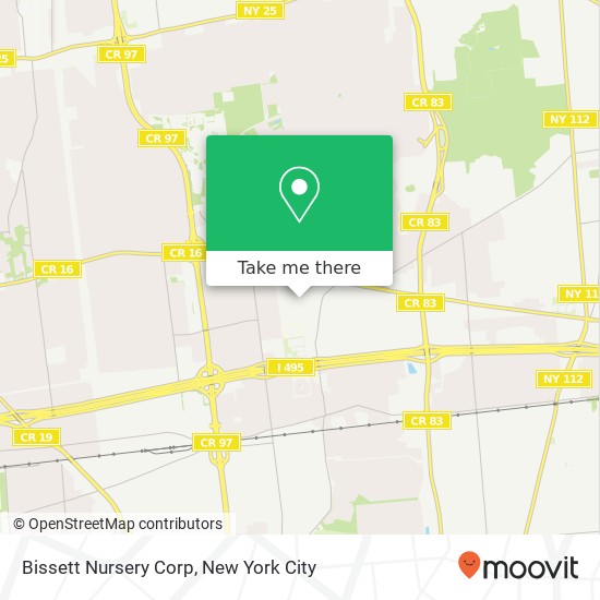 Bissett Nursery Corp map