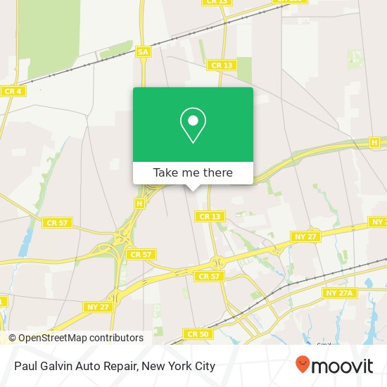 Paul Galvin Auto Repair map