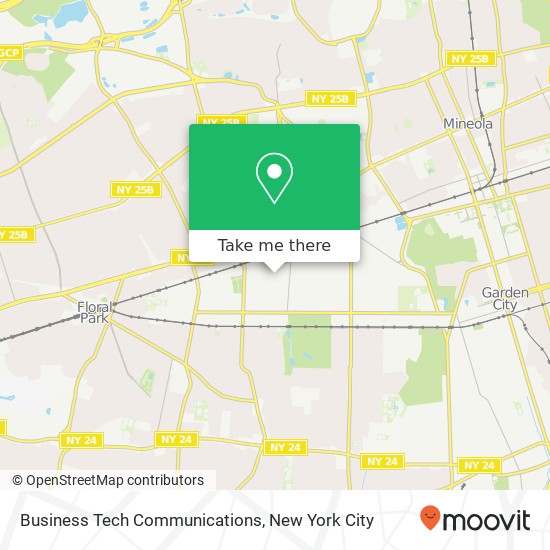 Business Tech Communications map