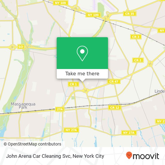 John Arena Car Cleaning Svc map