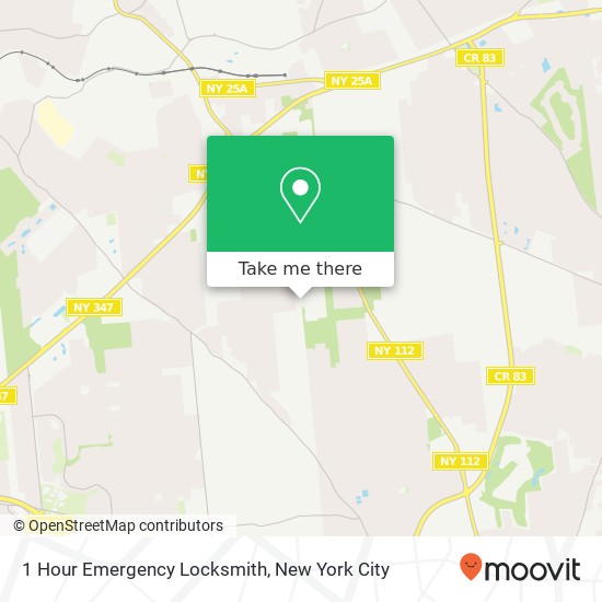 1 Hour Emergency Locksmith map