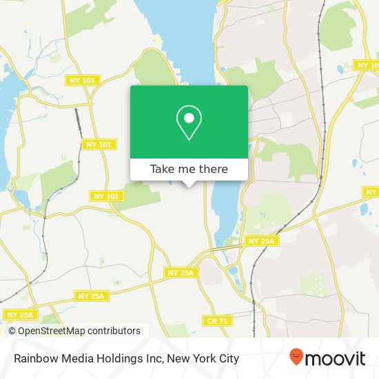 Mapa de Rainbow Media Holdings Inc