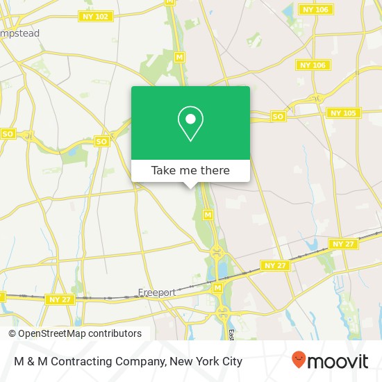 M & M Contracting Company map