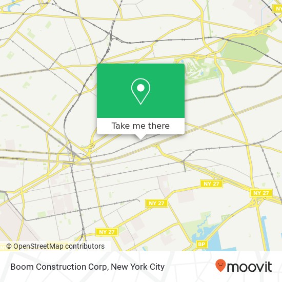 Boom Construction Corp map