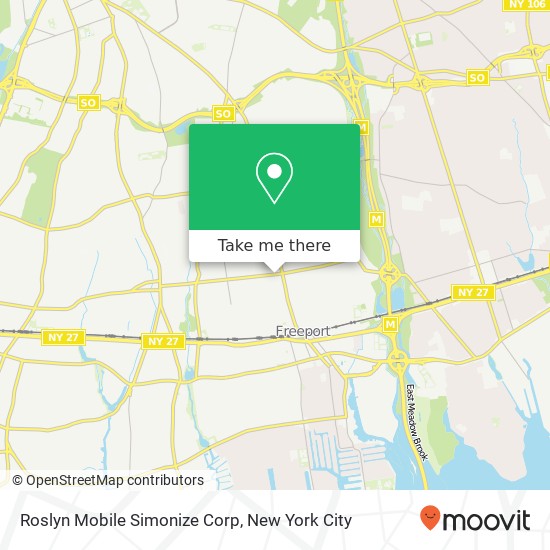 Roslyn Mobile Simonize Corp map