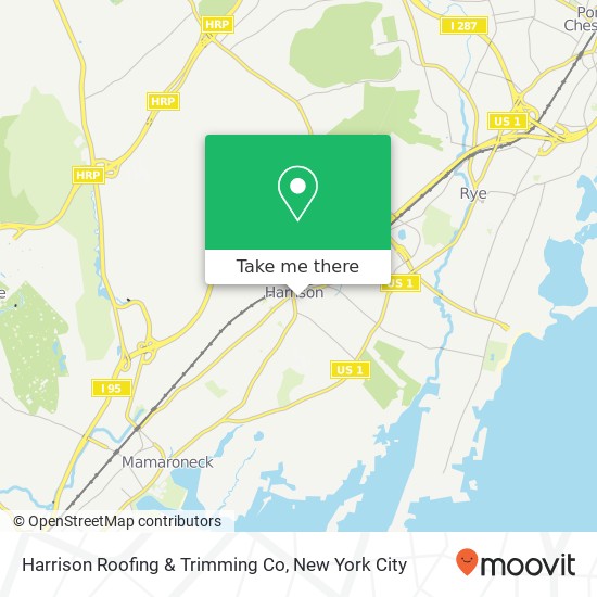Harrison Roofing & Trimming Co map