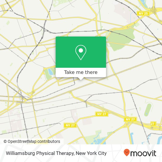 Williamsburg Physical Therapy map