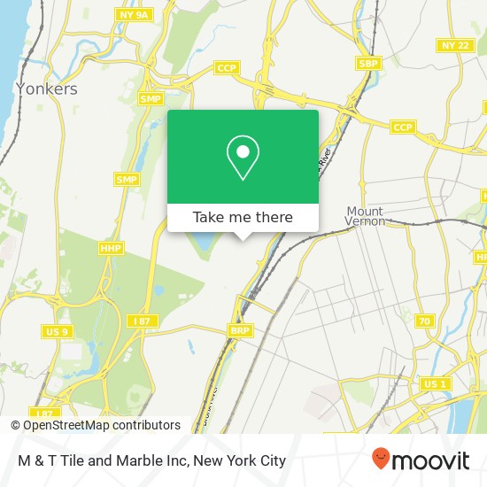 M & T Tile and Marble Inc map