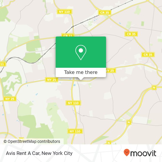 Avis Rent A Car map