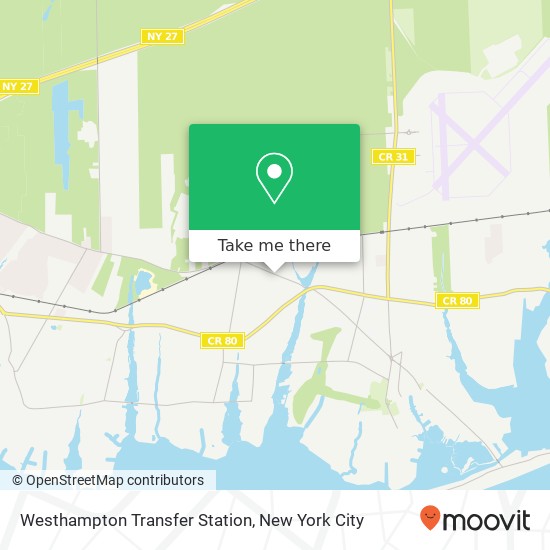 Mapa de Westhampton Transfer Station