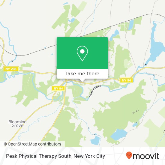 Peak Physical Therapy South map