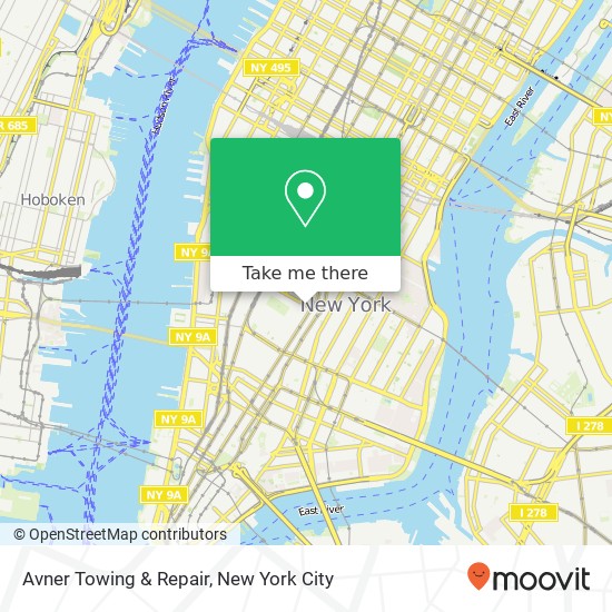 Avner Towing & Repair map