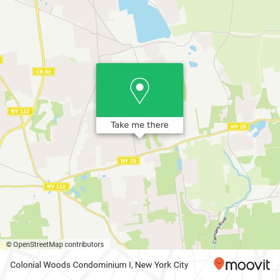Colonial Woods Condominium I map