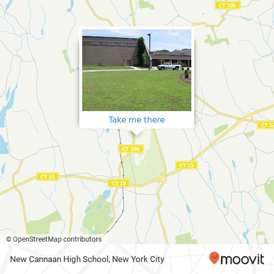 New Cannaan High School map