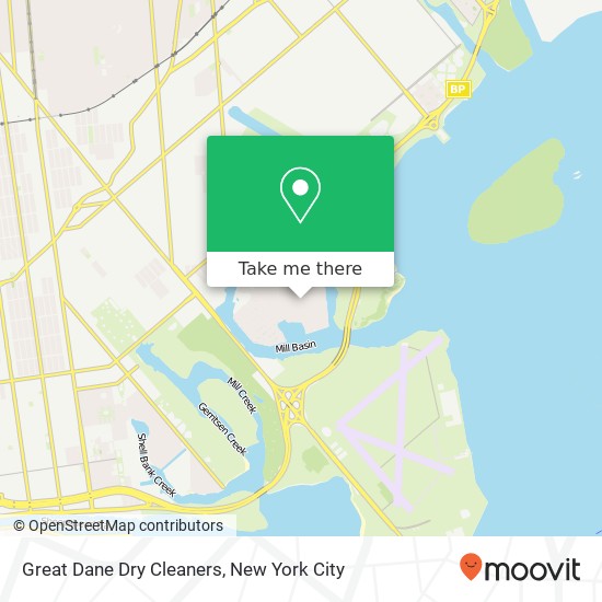 Great Dane Dry Cleaners map