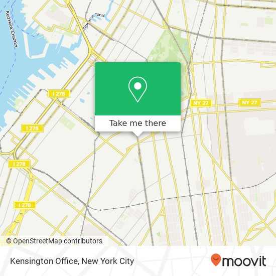 Kensington Office map