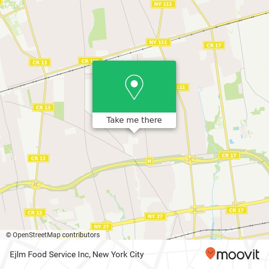 Ejlm Food Service Inc map