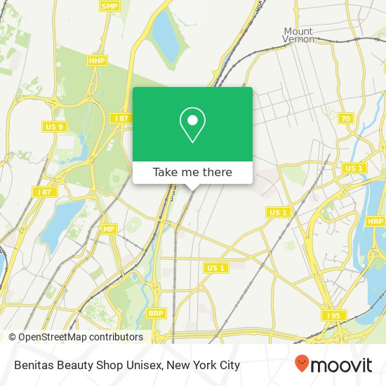 Mapa de Benitas Beauty Shop Unisex
