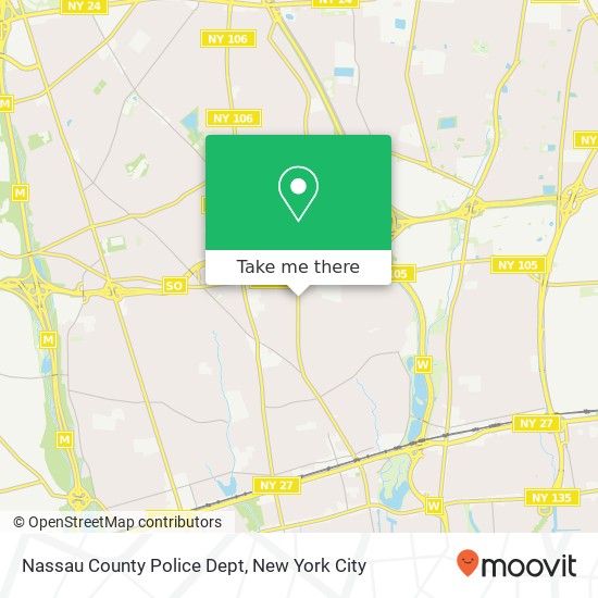 Nassau County Police Dept map
