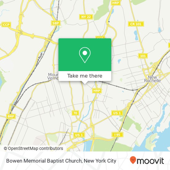 Bowen Memorial Baptist Church map