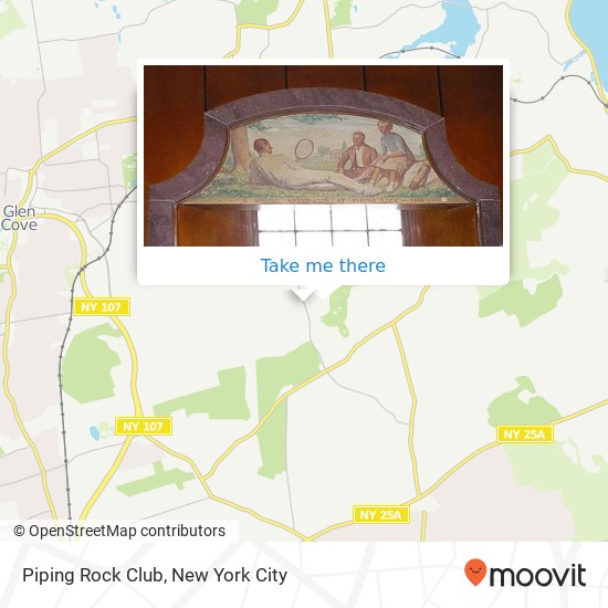 Piping Rock Club map