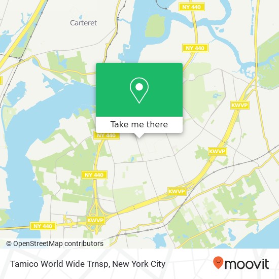 Mapa de Tamico World Wide Trnsp