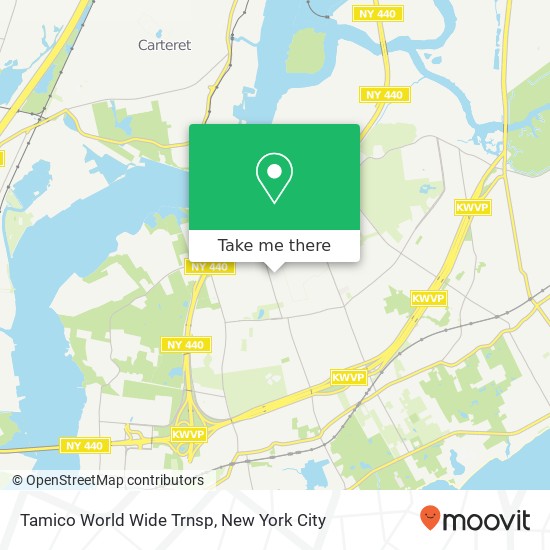 Tamico World Wide Trnsp map