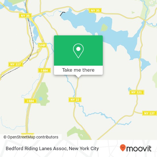 Mapa de Bedford Riding Lanes Assoc