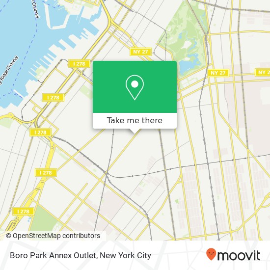 Boro Park Annex Outlet map