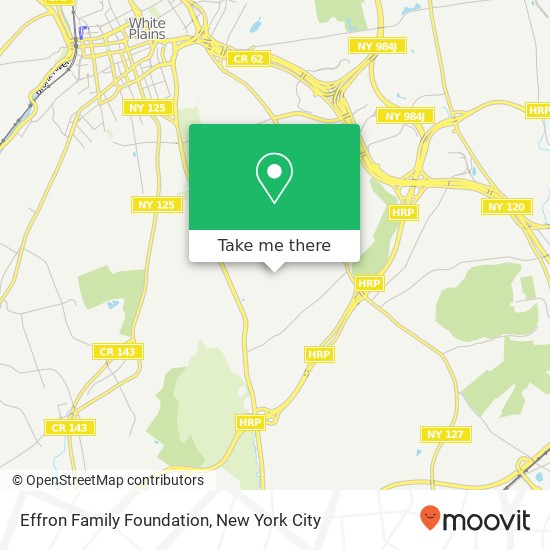 Effron Family Foundation map