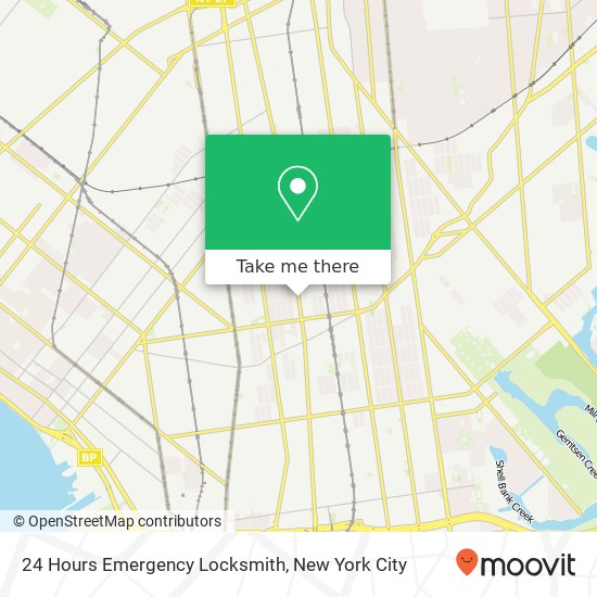 24 Hours Emergency Locksmith map