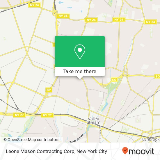 Leone Mason Contracting Corp map