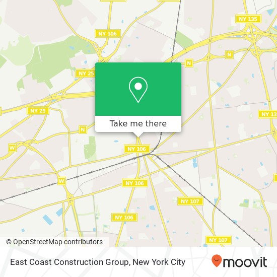 East Coast Construction Group map