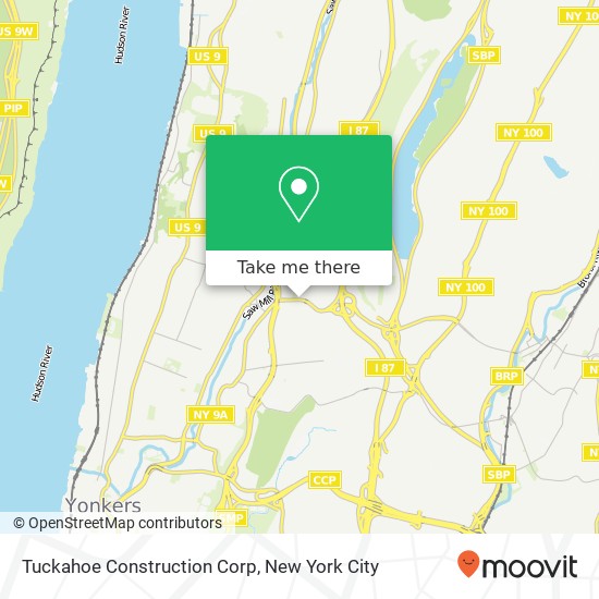 Mapa de Tuckahoe Construction Corp