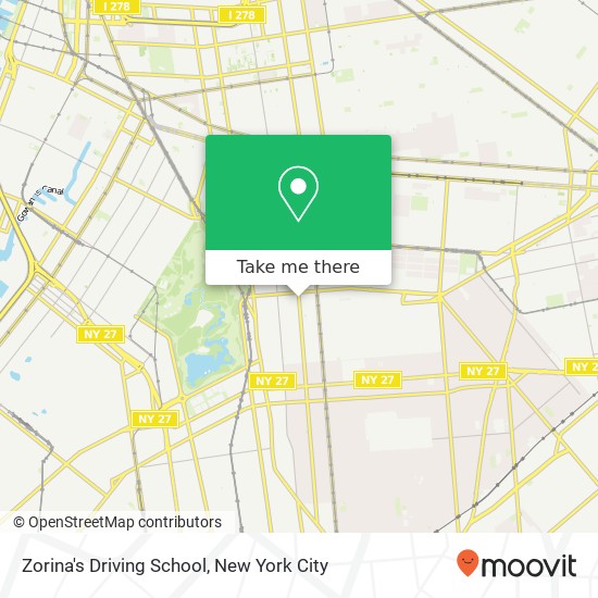 Mapa de Zorina's Driving School