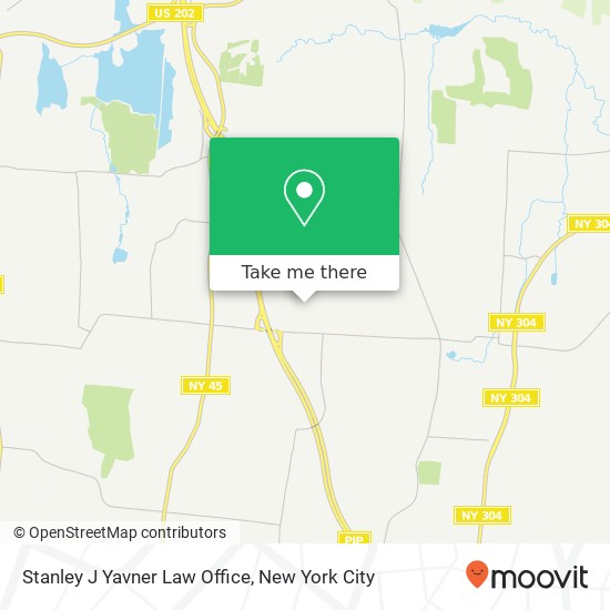 Stanley J Yavner Law Office map