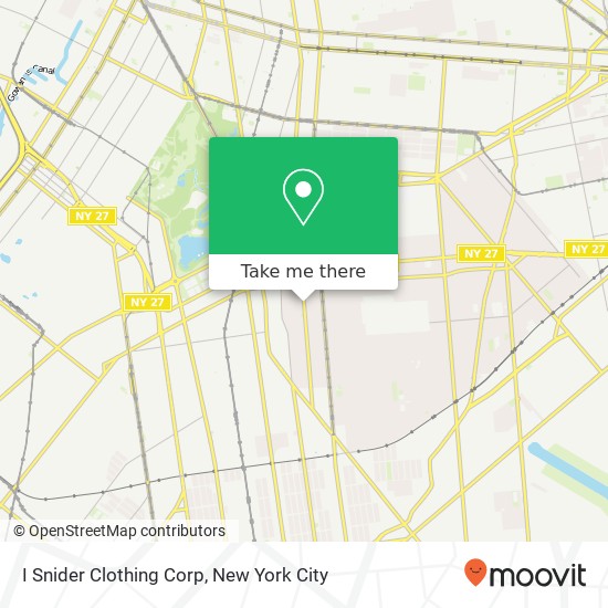 Mapa de I Snider Clothing Corp