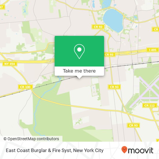 Mapa de East Coast Burglar & Fire Syst