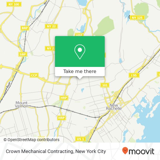 Crown Mechanical Contracting map