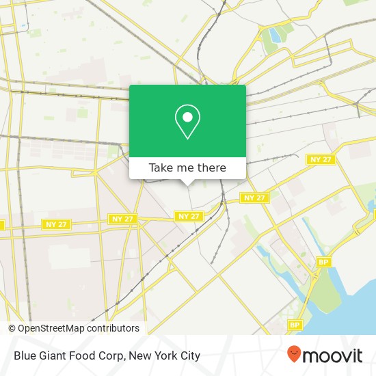 Blue Giant Food Corp map