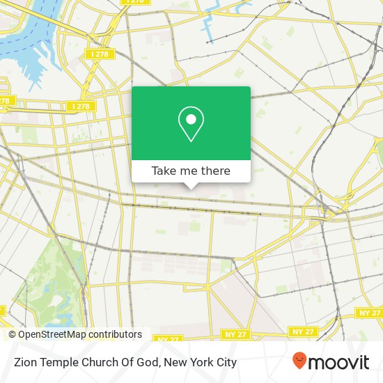 Mapa de Zion Temple Church Of God