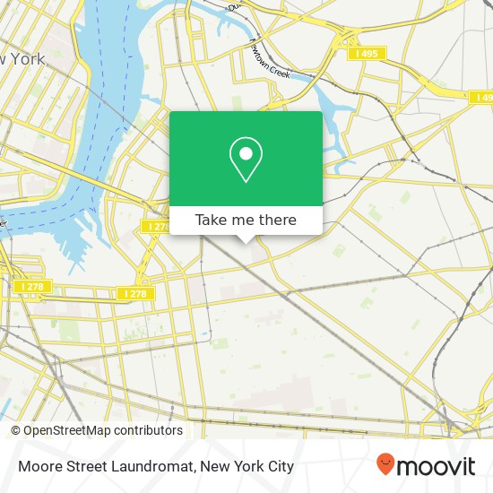 Moore Street Laundromat map