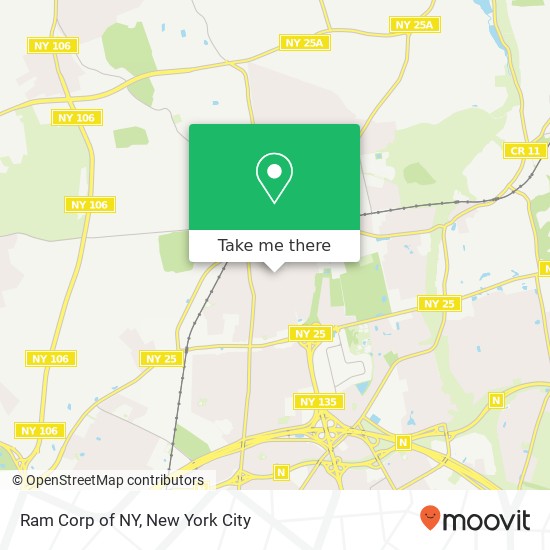 Ram Corp of NY map