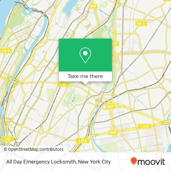 Mapa de All Day Emergency Locksmith