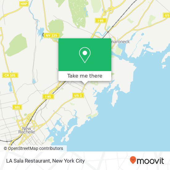 Mapa de LA Sala Restaurant