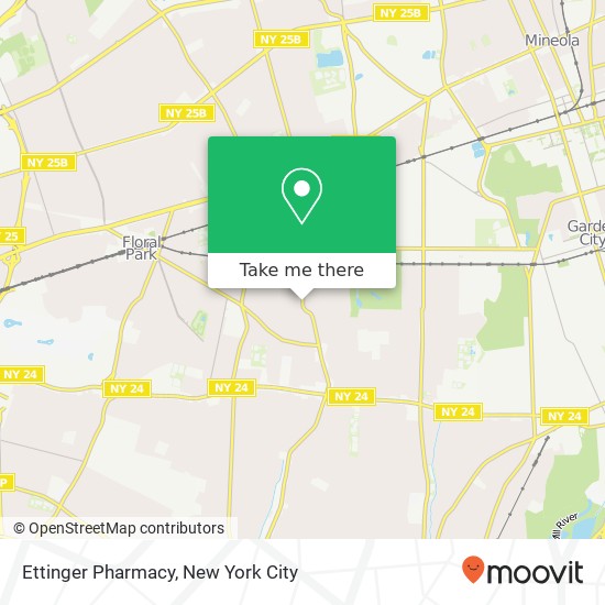 Mapa de Ettinger Pharmacy