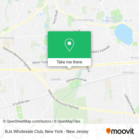 BJs Wholesale Club map
