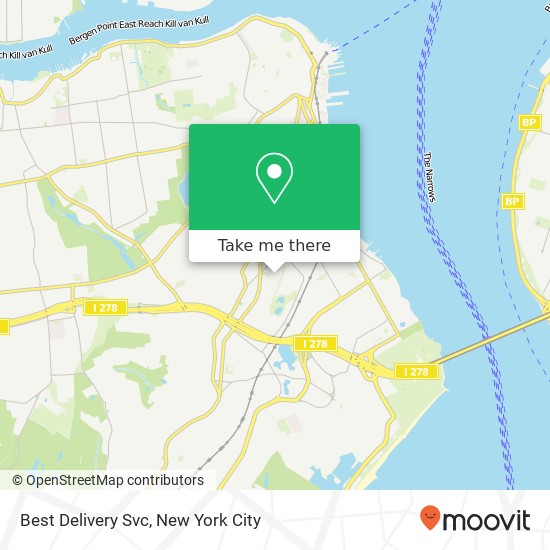 Best Delivery Svc map